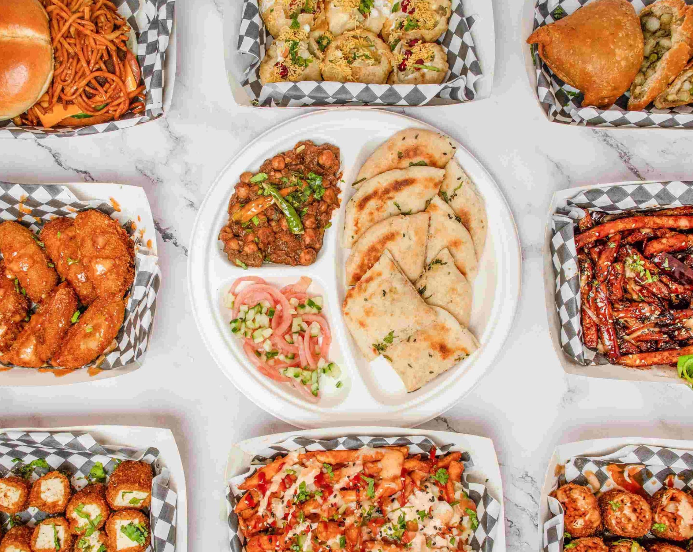 Restaurant hero background showcasing our signature dishes